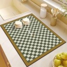 Nordic Style Bathroom Diamond Block Absorbent Floor Mat