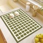 Nordic Style Bathroom Diamond Block Absorbent Floor Mat