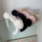 Korean Style Super Cute Fur Ball Bear Headband Plush Headwear