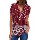 New Fashion Women's Short-sleeve Blouse