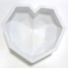 Heart-shaped Diamond Silicone Mold Creative Epoxy Fondant