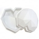 Heart-shaped Diamond Silicone Mold Creative Epoxy Fondant