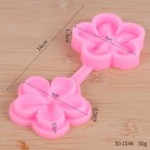 Butterfly Five Petal Flower Texture Pressing Die Fondant Stamp Silicone Mold