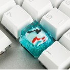 Scenery Koi Backspace Resin Keycaps For Cherry Mx Switch