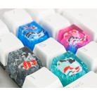 Scenery Koi Backspace Resin Keycaps For Cherry Mx Switch