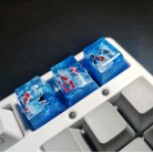 Scenery Koi Backspace Resin Keycaps For Cherry Mx Switch