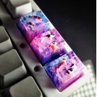 Scenery Koi Backspace Resin Keycaps For Cherry Mx Switch