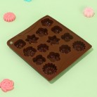 Floral Chocolate Moulds For Baking Easy Release And High Temperature Resistance