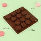 Floral Chocolate Moulds For Baking Easy Release And High Temperature Resistance