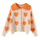 Women's Sweet And Lovely Long-sleeved Sweater Coat