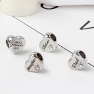 English Letters For Family And Friends Alloy Bracelet String Beads