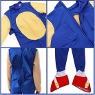 Blue Sonic Hedgehog Clothing Show Performance Clothes