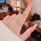 Light Luxury Small Number Fantasy Blue Planet Ring Female