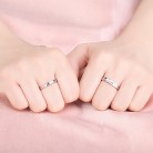 Male And Female Creative Students' Heart Lovers Ring ECG Ring