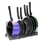 Retractable Multi-layer Folding Wrought Iron Multifunctional Storage Rack