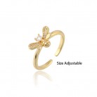 INS Wind Adjustable Small Bee Ring