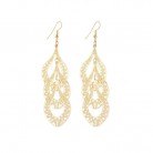 Baroque Multi-level Women's Hollowed Out Long Earrings Ethnic