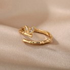 New Type Bamboo Knot Lovely Micro-set Zirconium Ring