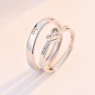 S925 Valentine's Day Heart To Heart Ring Heart