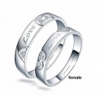 Electroplated Fashionable OL Love Lovers Ring