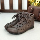 Versatile Casual Retro Women's Cool Boots With Soft Soles And Soft Surface Holes