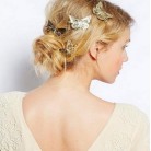 Partysu Temperamental Hollow Butterfly Side Clip Hairpin Headdress