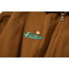 Men's And Women's Loose-fitting Vintage Embroidered Lapel Workwear Jacket