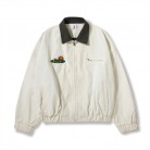 Men's And Women's Loose-fitting Vintage Embroidered Lapel Workwear Jacket