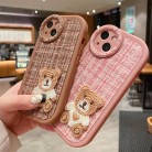 Cartoon Bear Mobile Phone Shell Flannel