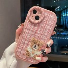 Cartoon Bear Mobile Phone Shell Flannel