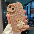 Cartoon Bear Mobile Phone Shell Flannel