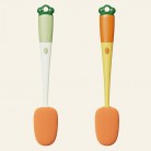 Kitchen 3 In 1 Multifunctional Cleaning Cup Brush Long Handle Carrot Water Bottle Cleaning Brush