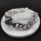 Thai Silver Aggressive Men's Bracelet Pattern