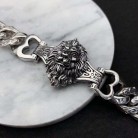 Thai Silver Aggressive Men's Bracelet Pattern