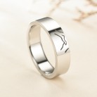 Stainless Steel Lovers Hold The Hand Of Their Son And Grow Ring