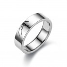 Stainless Steel Lovers Hold The Hand Of Their Son And Grow Ring