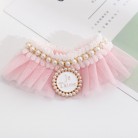 Cat Lace Pearl Collar Decoration