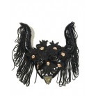 Punk Cowhorn Tassels Exaggerated Headwear