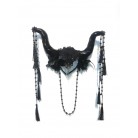 Punk Cowhorn Tassels Exaggerated Headwear