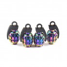 Car Motorcycle Magic Color Aluminum Alloy Valve Cap Air