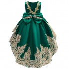 European And American Girls' Embroidered Retro Evening Dress