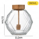 Six-edged Sealed Glass Honey Bottle