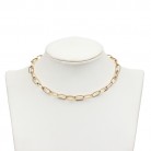 New Simple Metal Buckle Femininity Short Shiny Necklace