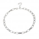 New Simple Metal Buckle Femininity Short Shiny Necklace