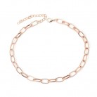 New Simple Metal Buckle Femininity Short Shiny Necklace