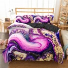 Modern Marble Texture 3D Digital Printing Quilt Cover Pillowcase