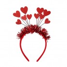 Fashion Headband Holiday Party Headdress Red Paillette Love Headband