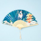 Chinese Style Women's Tasseled Portable Cheongsam Folding Fan