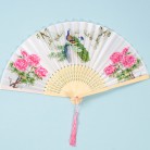 Chinese Style Women's Tasseled Portable Cheongsam Folding Fan