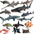 Animal Model Toys Simulating Sea Life Under